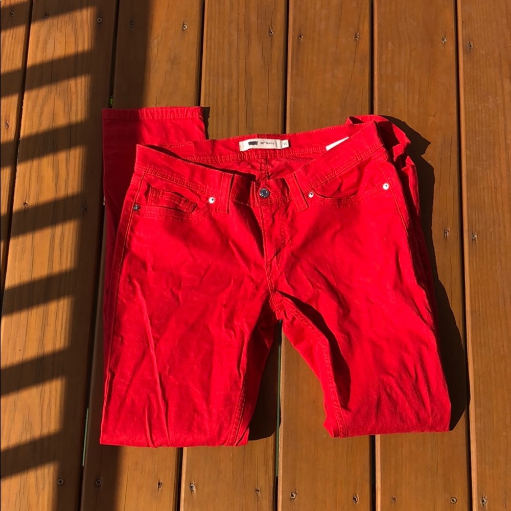 Red Levi’s Jeans